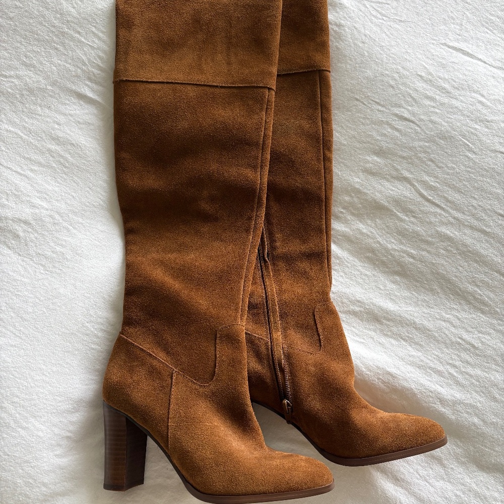 NWOT Genuine Suede OTK Boots